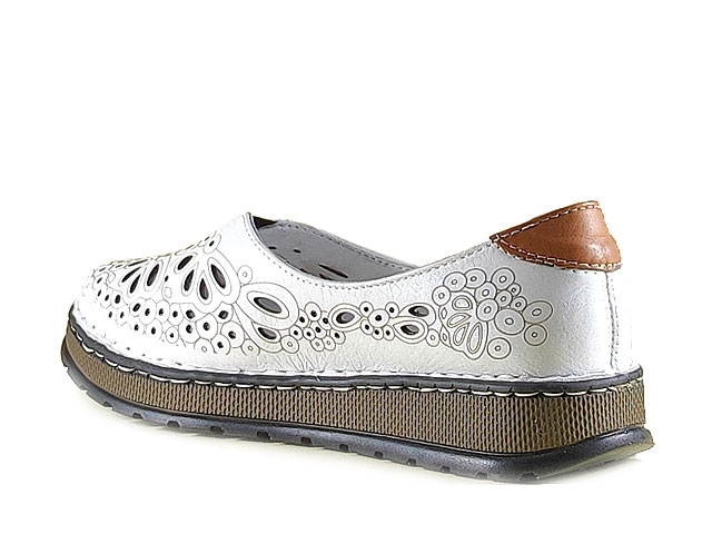 Дамски обувки естествена кожа TR 1039 A-2 Бели