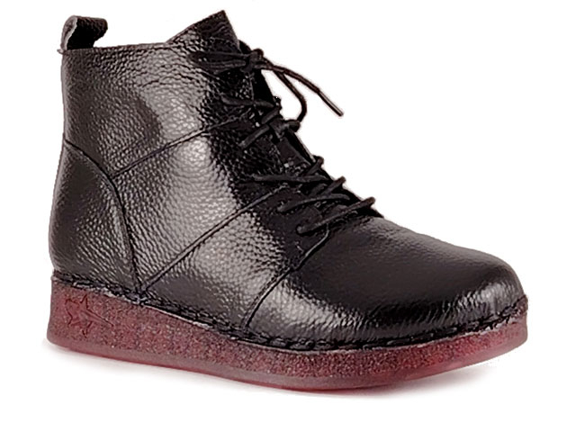 Дамски боти от естествена кожа 18062-1 Черни