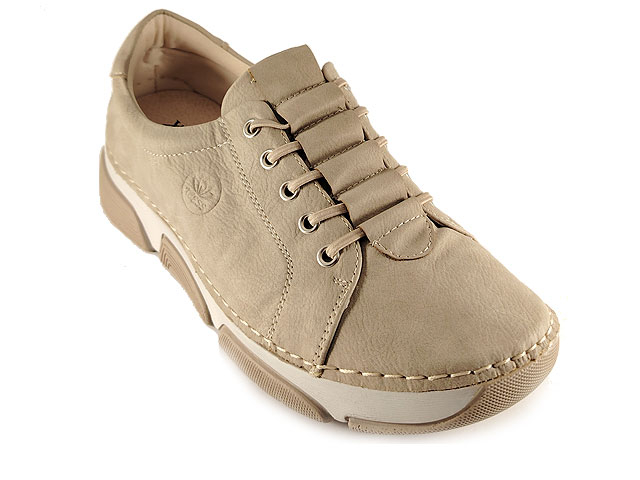 Дамски обувки от еко кожа 18086-2 Бежови