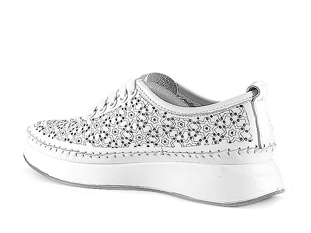 Дамски обувки естествена кожа TR 1053-2 Бели