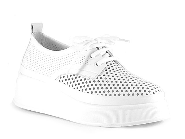 Дамски обувки естествена кожа TR 1054-2 Бели