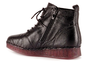 Дамски боти от естествена кожа 18062-1 Черни