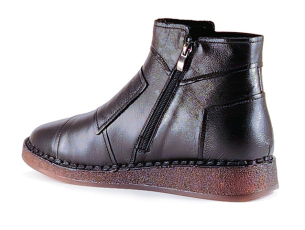 Дамски боти естествена кожа Гигант 043111-1 Черни