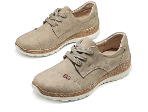 Дамски обувки с връзки 18120-2 Бежови